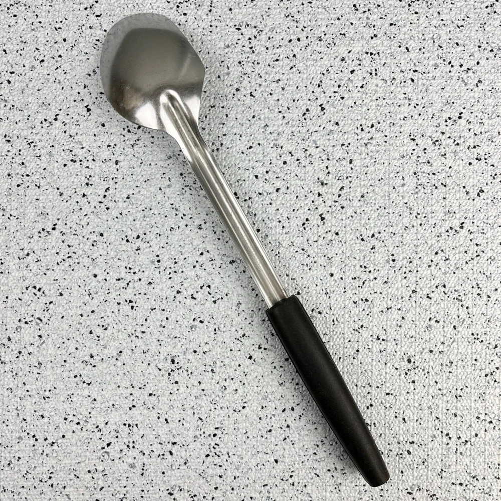 Vintage Bloomfield Industries‎ Stainless Serving Spoon Black Handle Kitchen